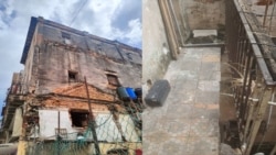 Residentes de edificio en Centro Habana denuncian que está en pésimas condiciones y temen que se derrumbe debido a las lluvias. 