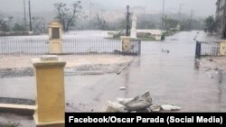 Daños causados por el huracán en el Santuario Nacional y Basílica Menor de Nuestra Señora de la Caridad del Cobre, en Santiago de Cuba. 