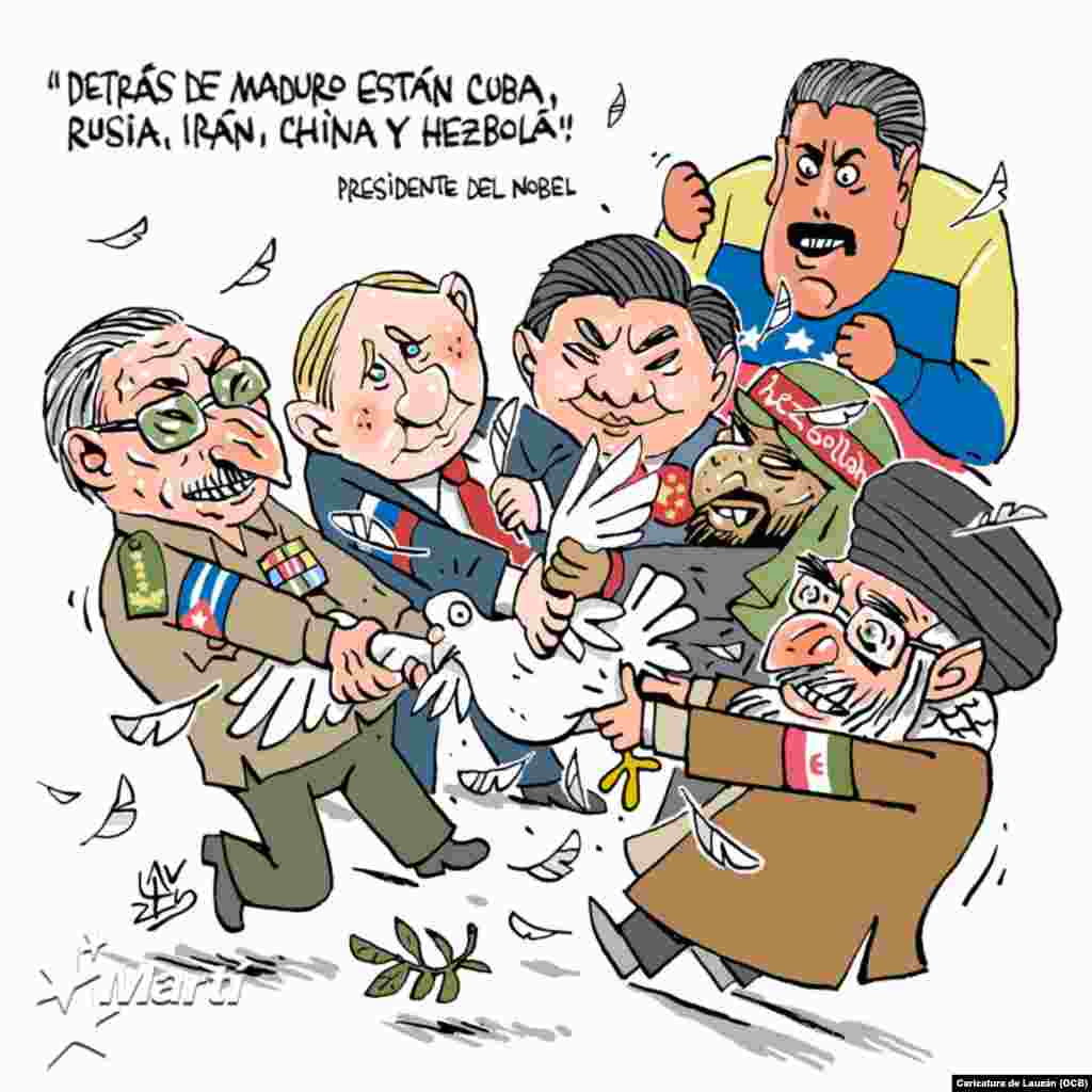 "Detrás de Maduro están Cuba, Rusia, Irán, China y Hezbolá".