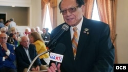 Luis Conte Agüero en un homenaje por su 96 cumpleaños en Miami, celebrado el 6 de julio del 2019. Roberto Koltun/ OCB Staff.