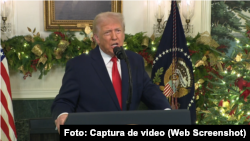 Donald Trump se dirige a la nación este miércoles 17 de diciembre de 2025