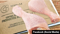 Venta de pollo por la libreta de racionamiento en Cuba. (Imagen de referencia)