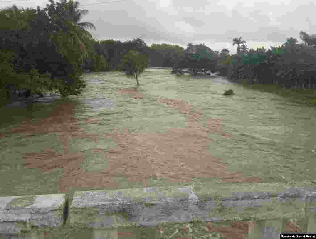 Inundaciones este fin de semana en Sagua la Grande, Villa Clara.
