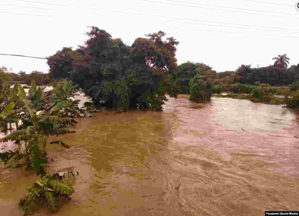 Inundaciones este fin de semana en Sagua la Grande, Villa Clara.