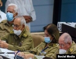 Primer coronel Ania Guillermina Lastre, en la Asamblea Nacional