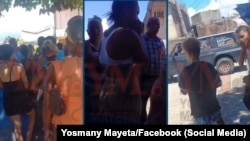 Residentes de Altamira, en Santiago de Cuba, protestan por falta de agua. (Captura de video/Yosmany Mayeta)